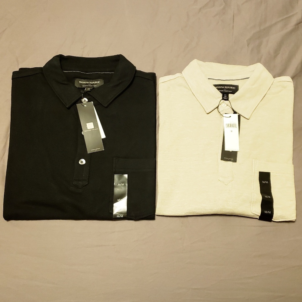 Banana Republic Wicking Pique Polo